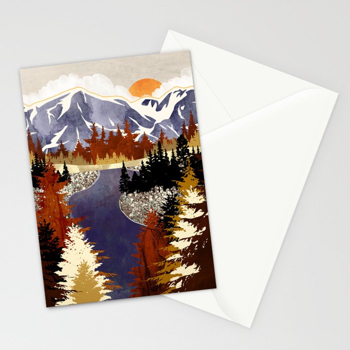 Autumn River Stationery Card Gallery Image 2