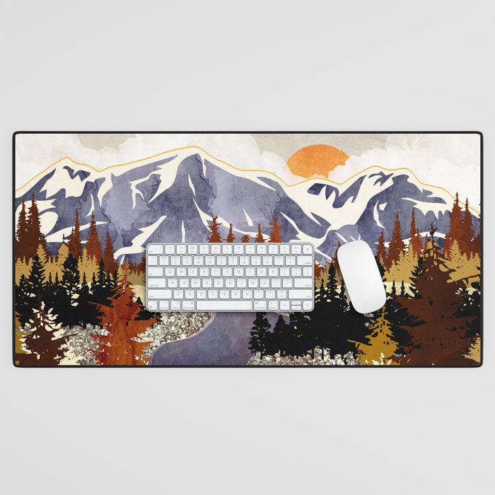 Autumn River Desk Mat Gallery Image 1