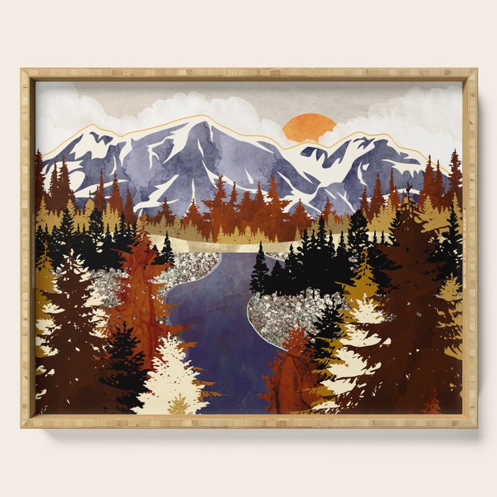Autumn River Serving Tray Gallery Image 1