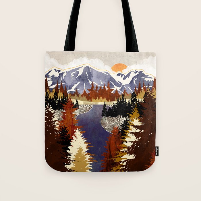 Autumn River Tote Bag Gallery Image 1