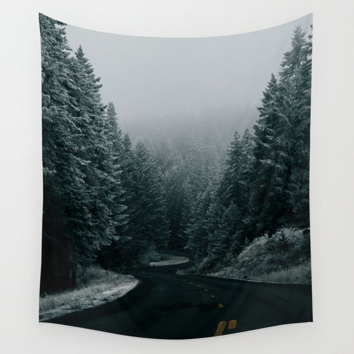 Winter Road Wall Tapestry Gallery Image 4