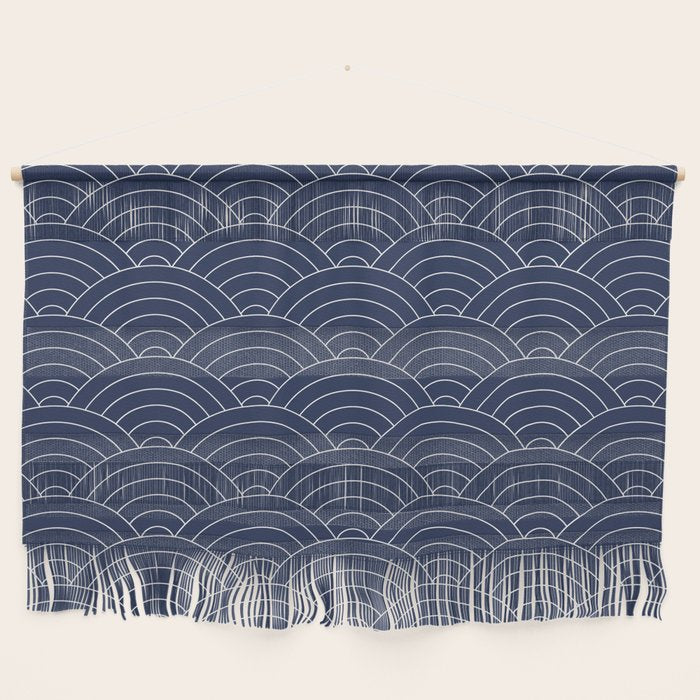 Waves (Navy) Wall Hanging Gallery Image 1