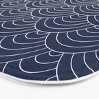 Waves (Navy) Bath Mat Gallery Image 3