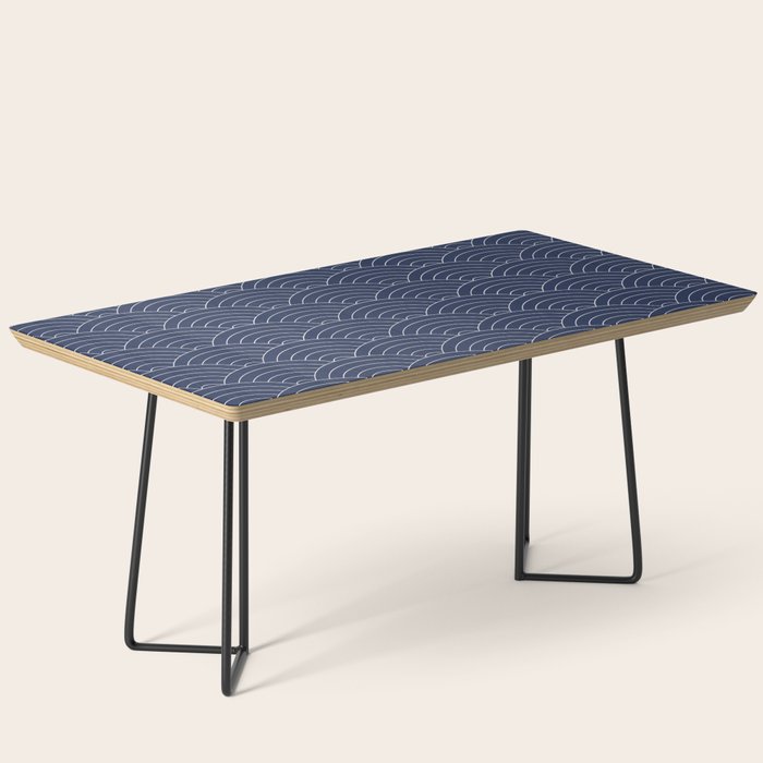 Waves (Navy) Coffee Table Gallery Image 1
