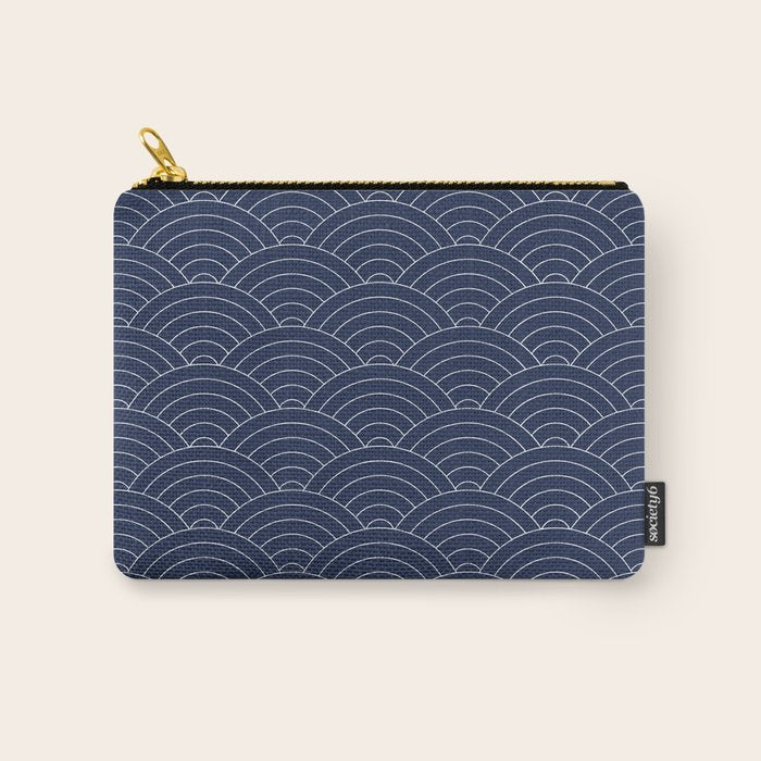 Waves (Navy) Carry All Pouch Gallery Image 1