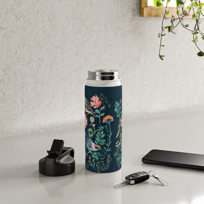 Birds Garden Water Bottle Gallery Image 4