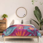 Fiesta Garden Illustration Comforter Gallery Image 3