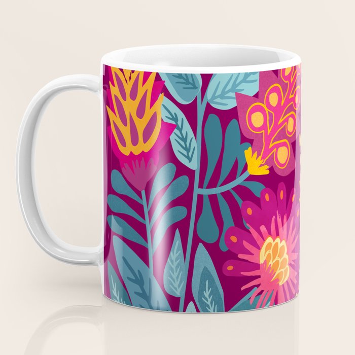 Fiesta Garden Illustration Coffee Mug Gallery Image 3