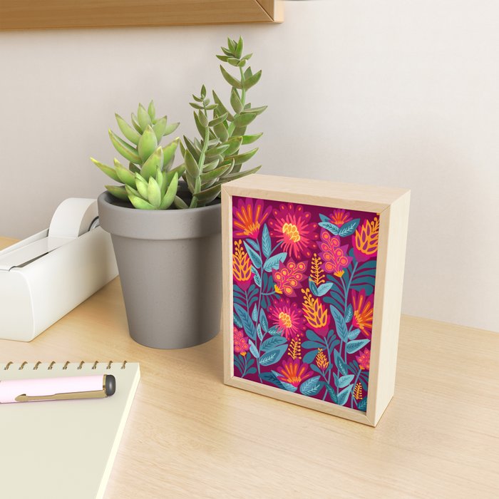 Fiesta Garden Illustration Mini Art Print Gallery Image 2