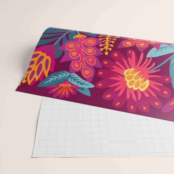 Fiesta Garden Illustration Wrapping Paper Gallery Image 2