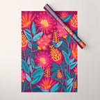 Fiesta Garden Illustration Wrapping Paper Gallery Image 1