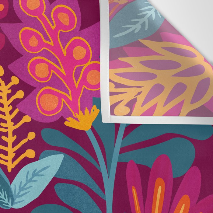 Fiesta Garden Illustration Wall Tapestry Gallery Image 3