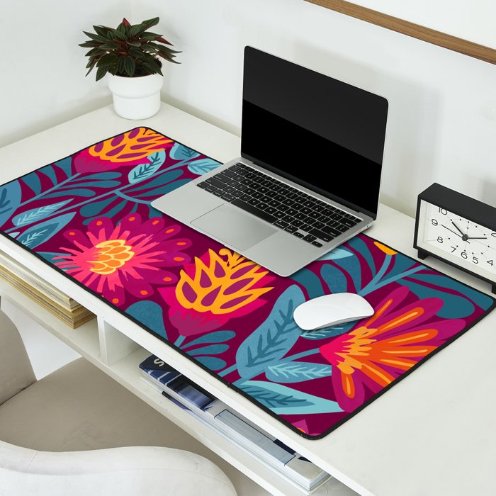 Fiesta Garden Illustration Desk Mat Gallery Image 2