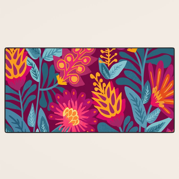 Fiesta Garden Illustration Desk Mat Gallery Image 3