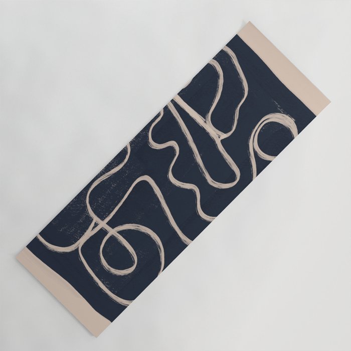 Abstract line art 52 Yoga Mat Gallery Image 1