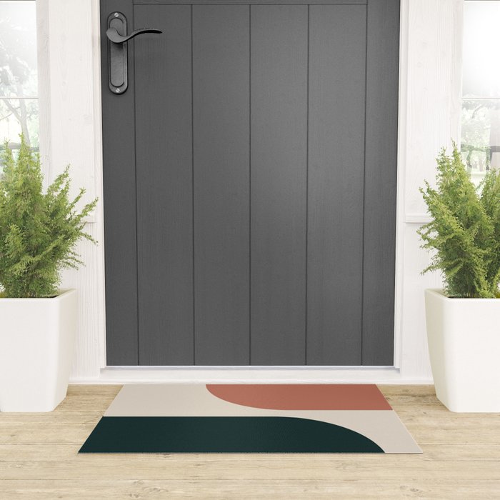 Modern Minimal Arch Abstract LXXXII Welcome Mat Gallery Image 3