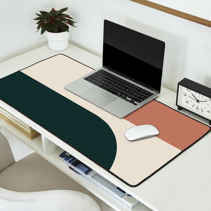 Modern Minimal Arch Abstract LXXXII Desk Mat Gallery Image 2