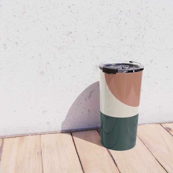 Modern Minimal Arch Abstract LXXXII Travel Mug Gallery Image 4