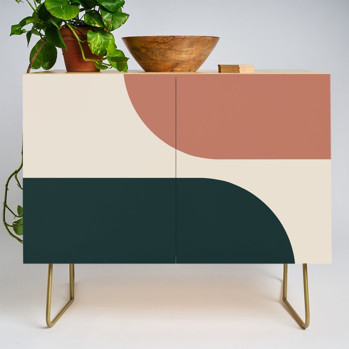 Modern Minimal Arch Abstract LXXXII Credenza Gallery Image 1
