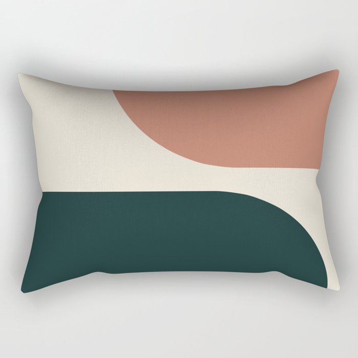 Modern Minimal Arch Abstract LXXXII Rectangular Pillow Gallery Image 2