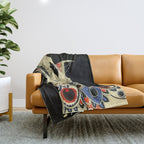 âThe Jewelled Gownâ Art Deco by J Carlos Throw Blanket Gallery Image 1
