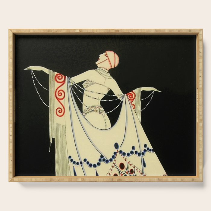 âThe Jewelled Gownâ Art Deco by J Carlos Serving Tray Gallery Image 1