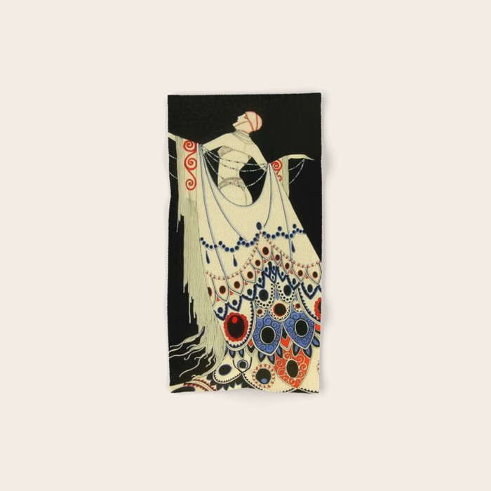 âThe Jewelled Gownâ Art Deco by J Carlos Bath Towel Gallery Image 1