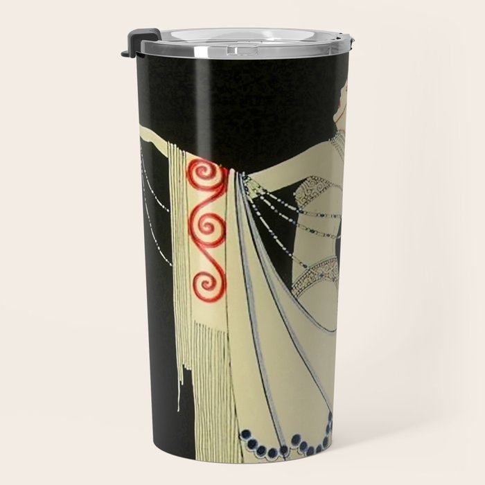 âThe Jewelled Gownâ Art Deco by J Carlos Travel Mug Gallery Image 3