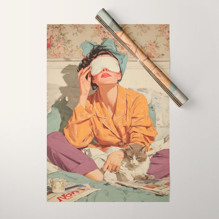 Cozy Morning Rituals Reimagined Wrapping Paper Gallery Image 1