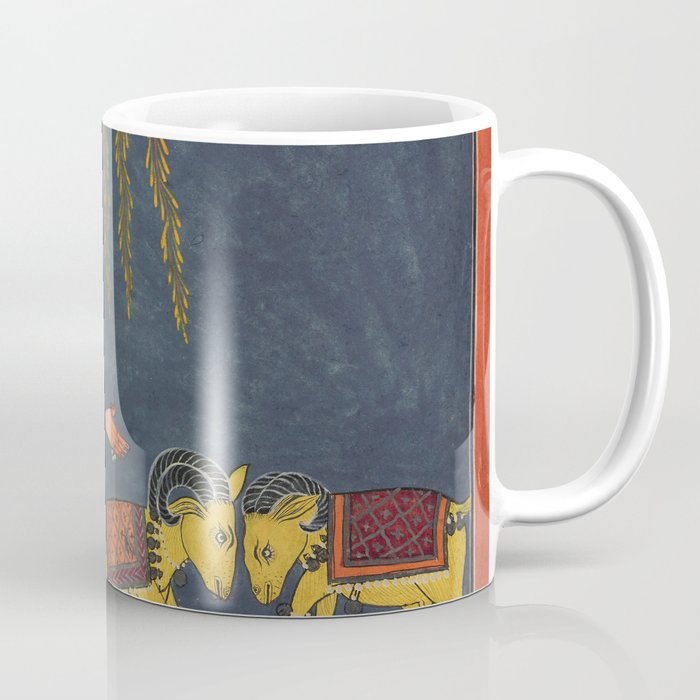 Kaccheli Ragini, from a Ragamala Antique Indian Painted Illustration  Coffee Mug Gallery Image 1