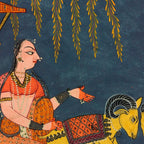 Kaccheli Ragini, from a Ragamala Antique Indian Painted Illustration  Coffee Mug Gallery Image 2