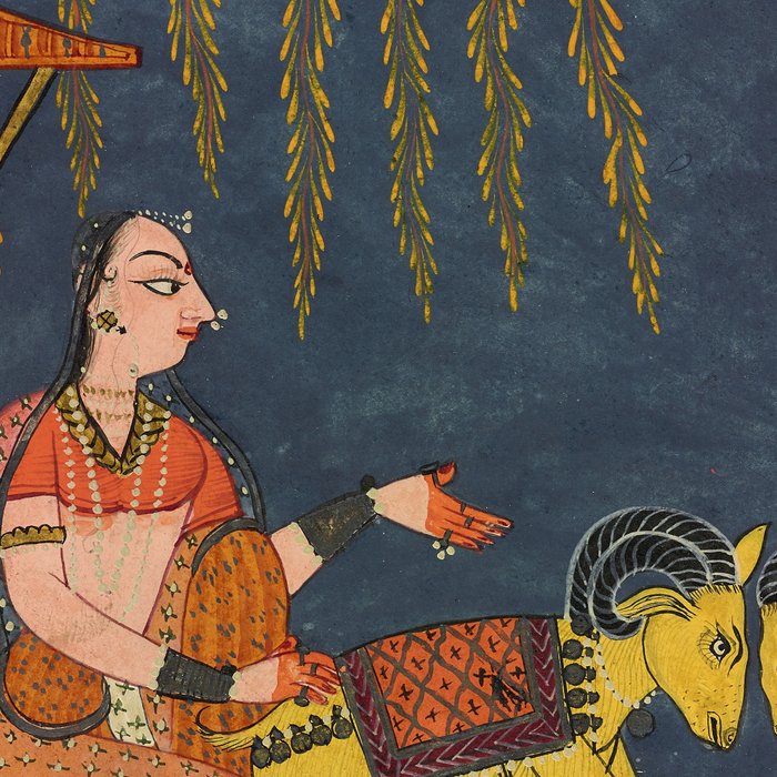 Kaccheli Ragini, from a Ragamala Antique Indian Painted Illustration  Coffee Mug Gallery Image 2