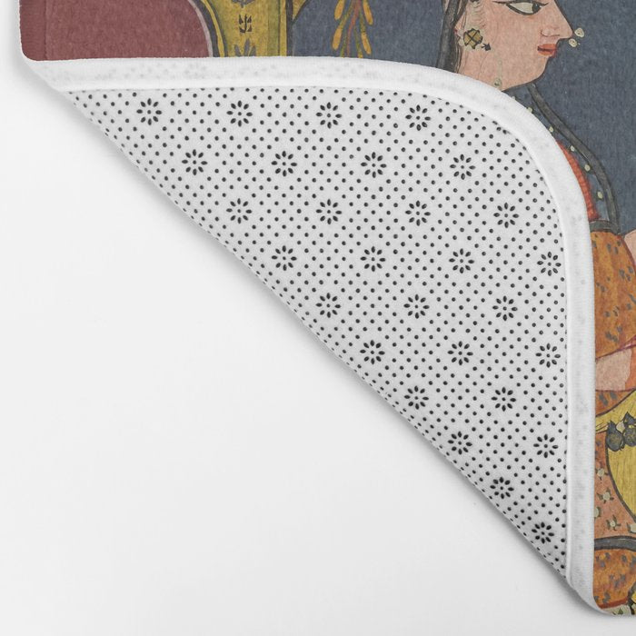 Kaccheli Ragini, from a Ragamala Antique Indian Painted Illustration  Bath Mat Gallery Image 2