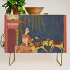 Kaccheli Ragini, from a Ragamala Antique Indian Painted Illustration  Credenza Gallery Image 1