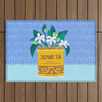 Jasmine Bouquet Florals Outdoor Rug Gallery Image 1
