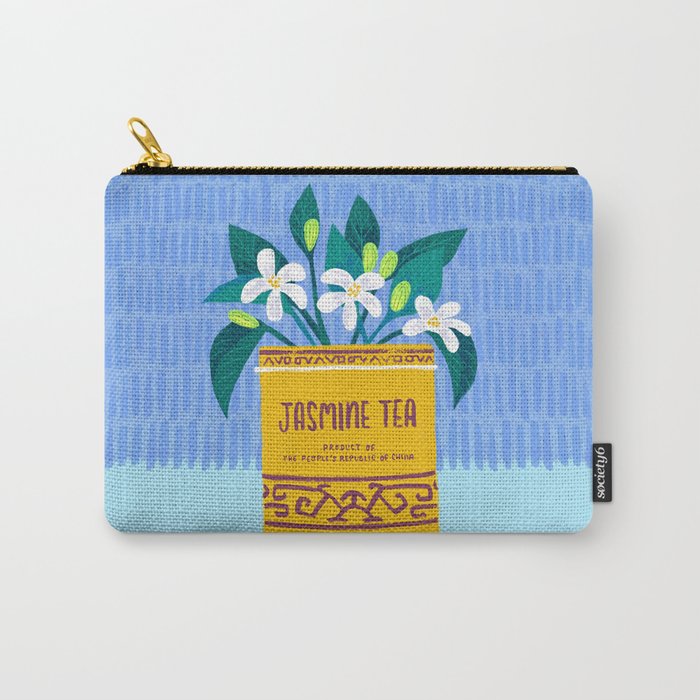 Jasmine Bouquet Florals Carry All Pouch Gallery Image 1
