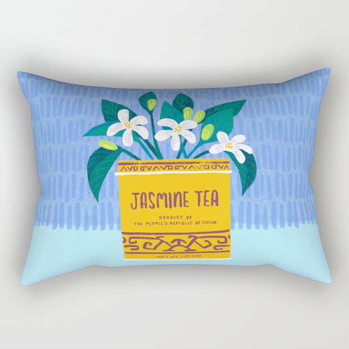 Jasmine Bouquet Florals Rectangular Pillow Gallery Image 1