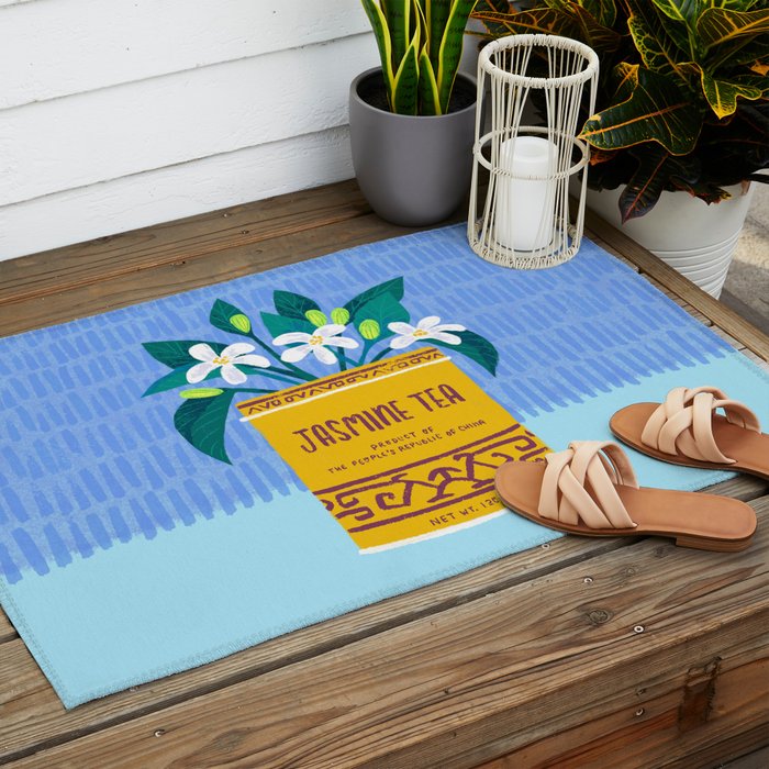 Jasmine Bouquet Florals Outdoor Rug Gallery Image 2