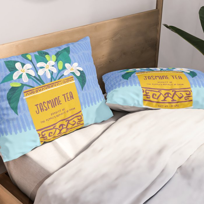 Jasmine Bouquet Florals Pillow Sham Gallery Image 2