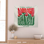 Nerine Lily: Les Fleurs | Flower Market 02 | Spring Summer 23 Wall Tapestry Gallery Image 2