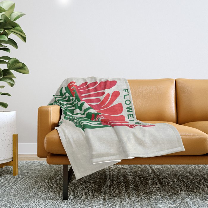 Nerine Lily: Les Fleurs | Flower Market 02 | Spring Summer 23 Throw Blanket Gallery Image 1