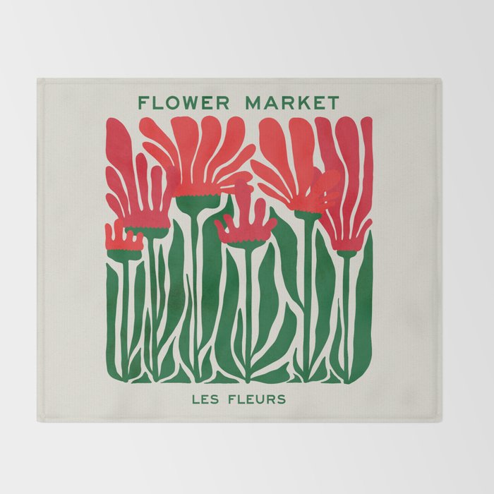 Nerine Lily: Les Fleurs | Flower Market 02 | Spring Summer 23 Throw Blanket Gallery Image 2