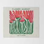 Nerine Lily: Les Fleurs | Flower Market 02 | Spring Summer 23 Throw Blanket Gallery Image 2