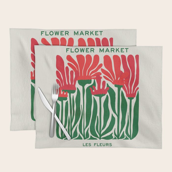 Nerine Lily: Les Fleurs | Flower Market 02 | Spring Summer 23 Placemat Gallery Image 1