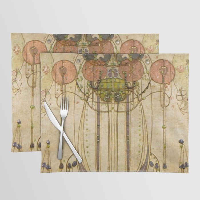 Charles Rennie Mackintosh , The Wassail  Placemat Gallery Image 1