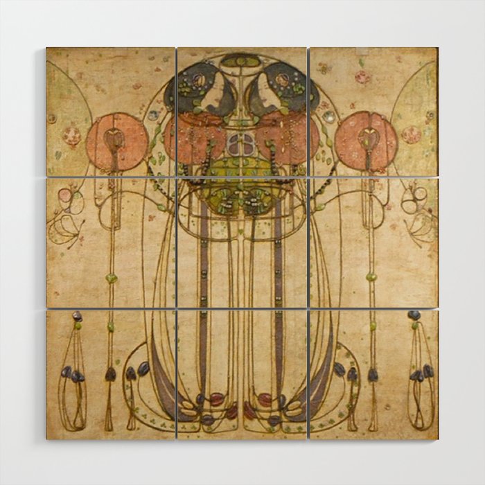 Charles Rennie Mackintosh , The Wassail  Wood Wall Art Gallery Image 1