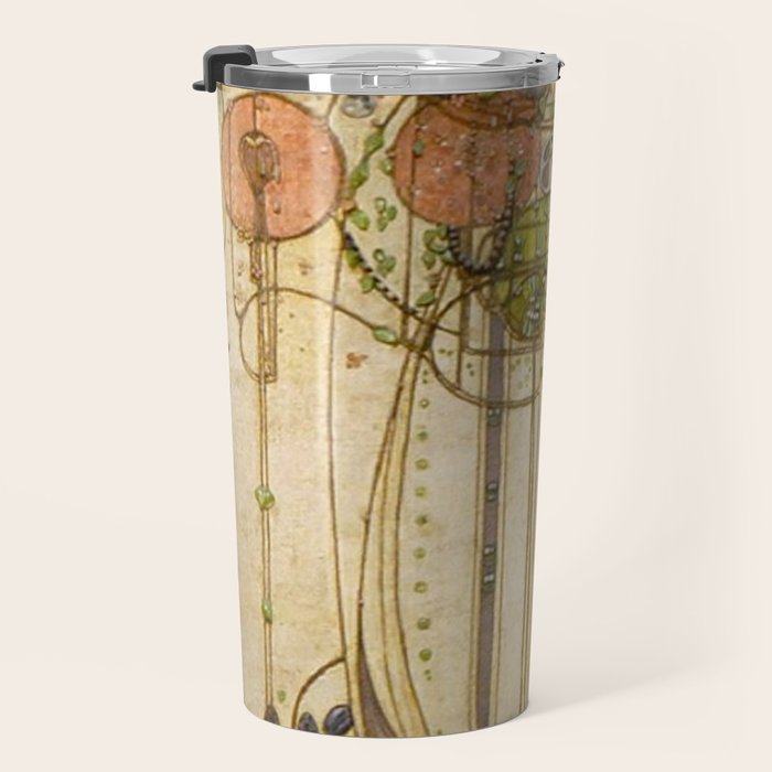 Charles Rennie Mackintosh , The Wassail  Travel Mug Gallery Image 3