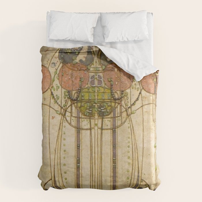 Charles Rennie Mackintosh , The Wassail  Duvet Cover Gallery Image 6