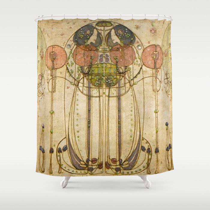 Charles Rennie Mackintosh , The Wassail  Shower Curtain Gallery Image 1