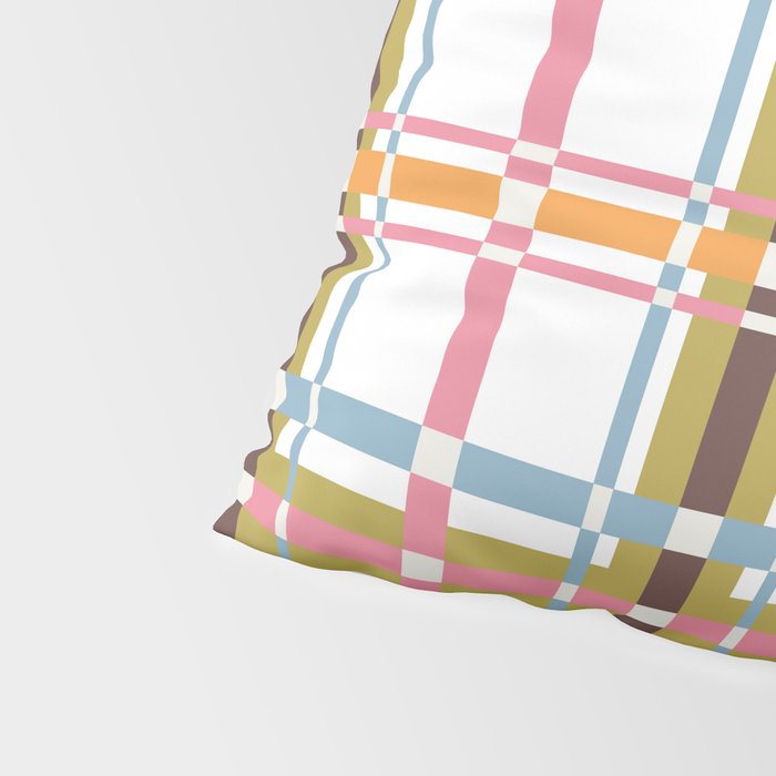 Bold Crosshatch Colorful Pillow Sham Gallery Image 4